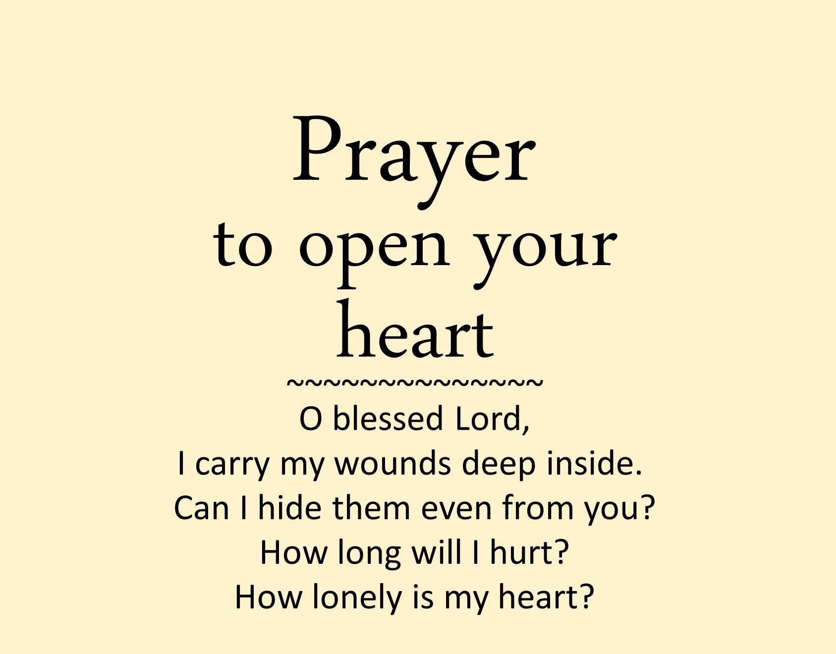 Prayer to open your heart | Prayer For Anxiety