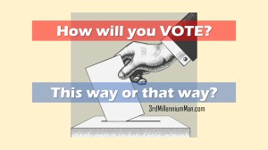 title text with ballot box image